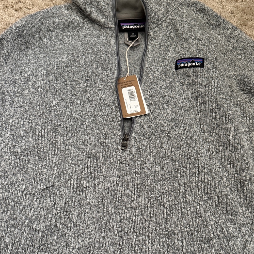 Patagonia Women's Gray Pullover Zip Sweater